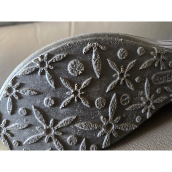 FLY FLOT Mesh Clogs Mules 39 US 8.5 Slip on Made in Italy Comfort Blue Shoe - Picture 7 of 7